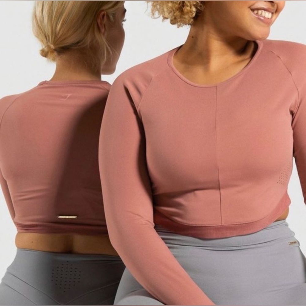 NWT Gymshark x Whitney Simmons V1 Long Sleeve Moab Long Sleeve Crop Top - Picture 2 of 15